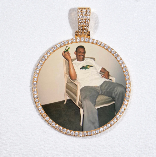 MEDIUM 3D CIRCLE CUSTOM PICTURE PENDANT