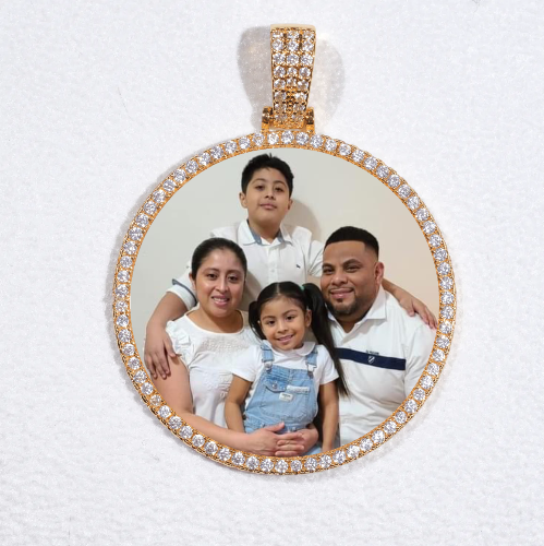 MEDIUM 3D CIRCLE CUSTOM PICTURE PENDANT