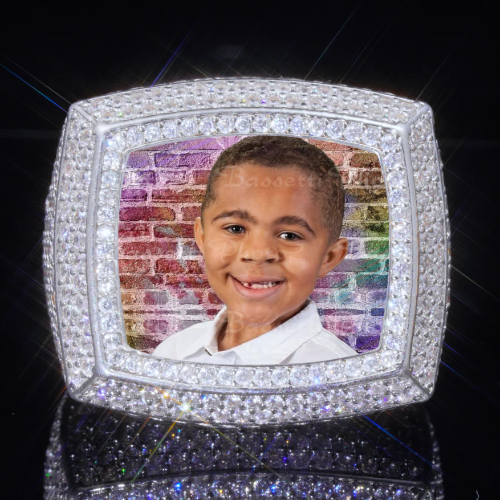 3D CUSTOM PICTURE ICED RING