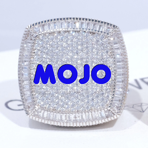 CUSTOM LETTER 3D ICED RING