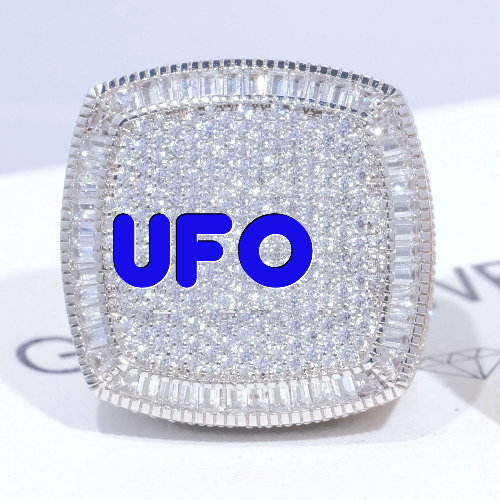 CUSTOM LETTER 3D ICED RING