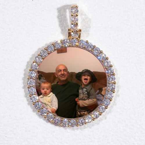 3D CIRCLE CUSTOM PICTURE PENDANT SMALL SIZE
