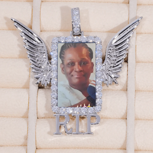 RIP WING 3D CUSTOM PICTURE PENDANT