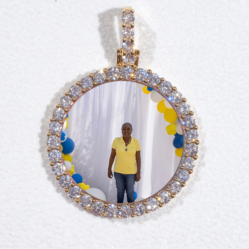 3D CIRCLE CUSTOM PICTURE PENDANT SMALL SIZE