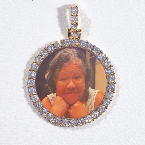 3D CIRCLE CUSTOM PICTURE PENDANT SMALL SIZE