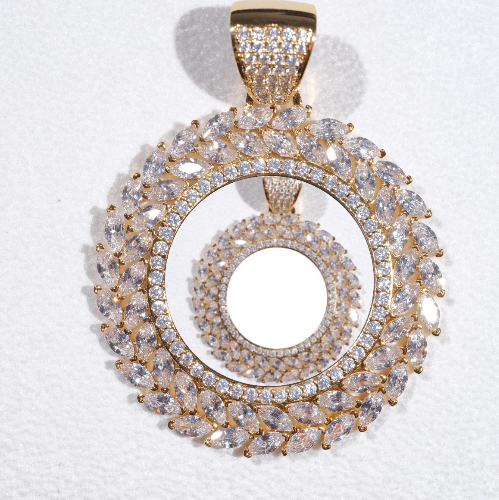Large 3D Wheat Ear Custom Picture Pendant