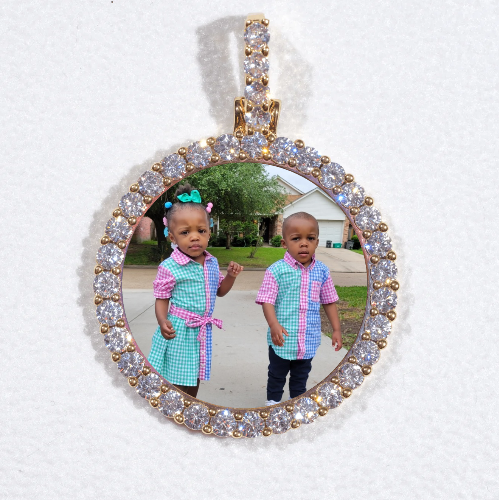 3D CIRCLE CUSTOM PICTURE PENDANT SMALL SIZE