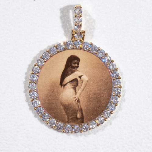 3D CIRCLE CUSTOM PICTURE PENDANT SMALL SIZE