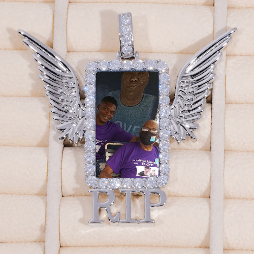 RIP WING 3D CUSTOM PICTURE PENDANT