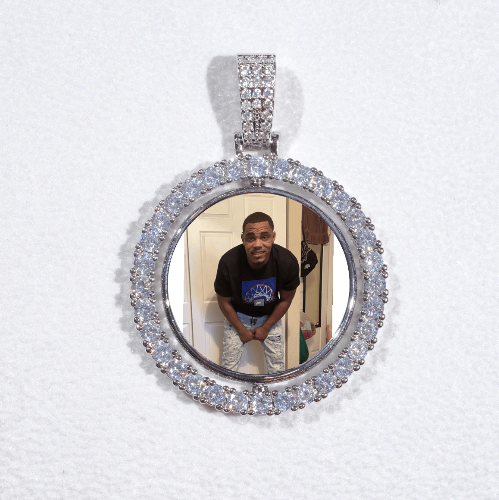 3D Spinning 2-Faced Custom Picture Pendant