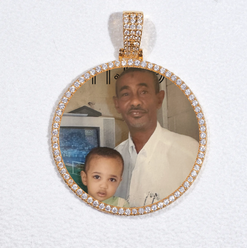 MEDIUM 3D CIRCLE CUSTOM PICTURE PENDANT