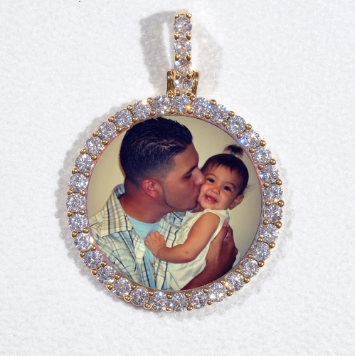 3D CIRCLE CUSTOM PICTURE PENDANT SMALL SIZE