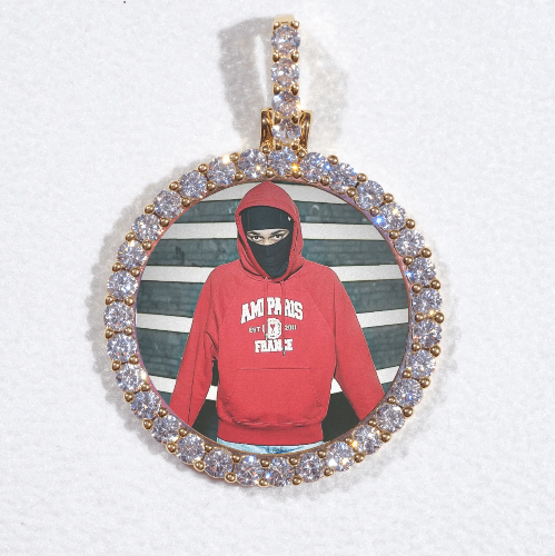 3D CIRCLE CUSTOM PICTURE PENDANT SMALL SIZE