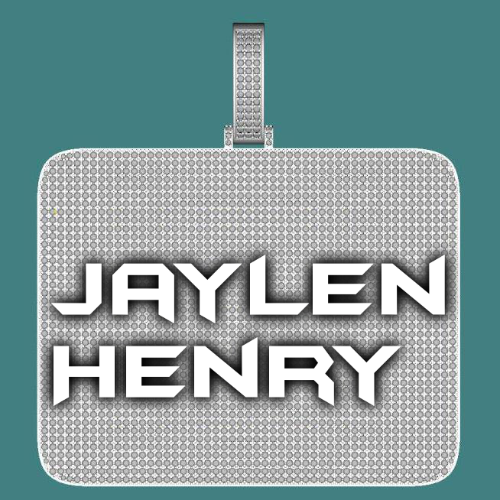 CUSTOM LETTER NECKLACE 3D BIG SQUARE