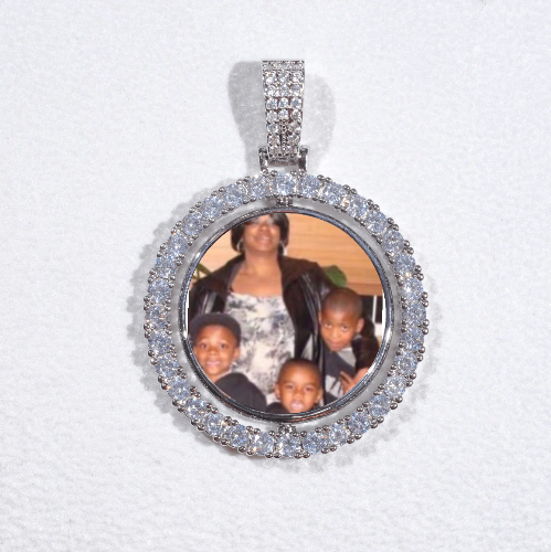 3D Spinning 2-Faced Custom Picture Pendant