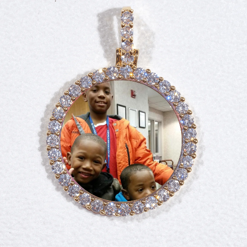 3D CIRCLE CUSTOM PICTURE PENDANT SMALL SIZE