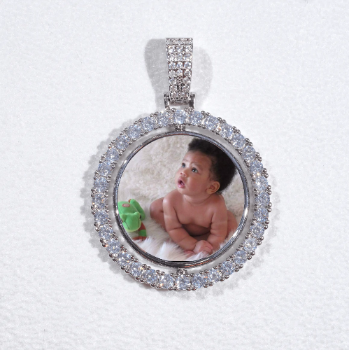3D Spinning 2-Faced Custom Picture Pendant