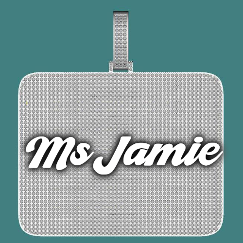 CUSTOM LETTER NECKLACE 3D BIG SQUARE