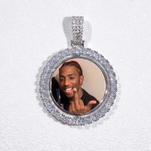3D Spinning 2-Faced Custom Picture Pendant
