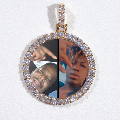 3D CIRCLE CUSTOM PICTURE PENDANT SMALL SIZE