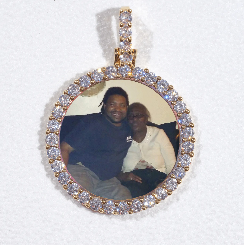 3D CIRCLE CUSTOM PICTURE PENDANT SMALL SIZE