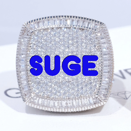 CUSTOM LETTER 3D ICED RING