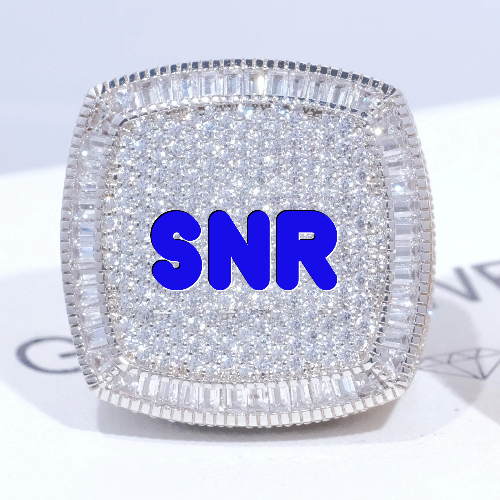 CUSTOM LETTER 3D ICED RING