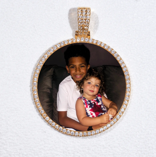 MEDIUM 3D CIRCLE CUSTOM PICTURE PENDANT