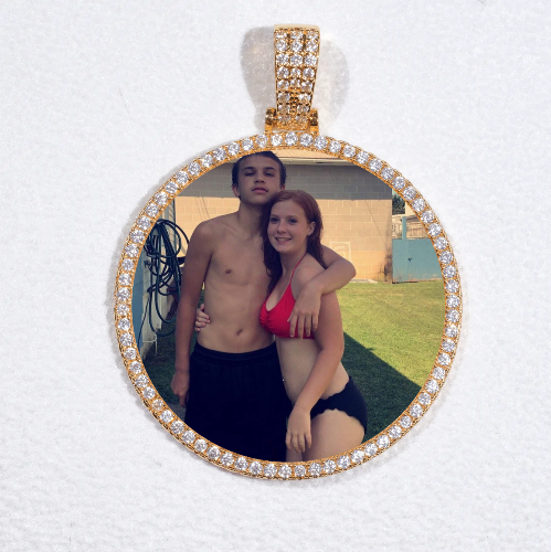 MEDIUM 3D CIRCLE CUSTOM PICTURE PENDANT