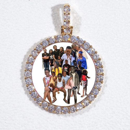 3D CIRCLE CUSTOM PICTURE PENDANT SMALL SIZE