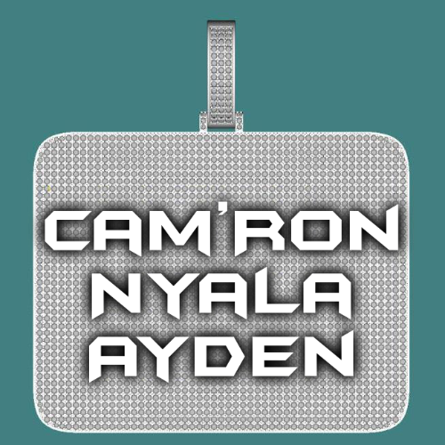 CUSTOM LETTER NECKLACE 3D BIG SQUARE