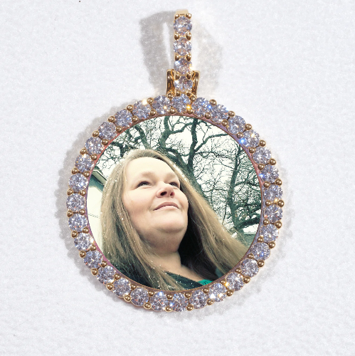 3D CIRCLE CUSTOM PICTURE PENDANT SMALL SIZE