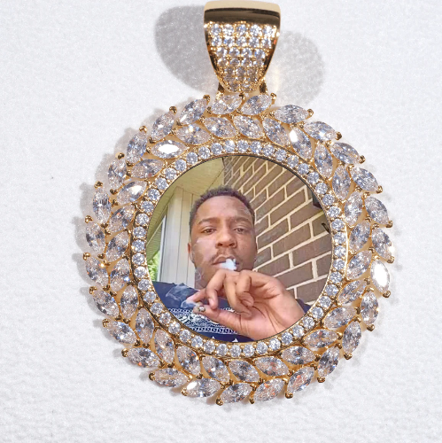 Large 3D Wheat Ear Custom Picture Pendant