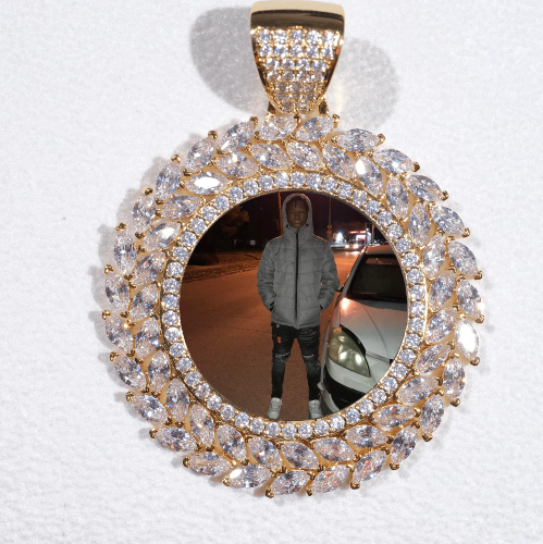 Large 3D Wheat Ear Custom Picture Pendant