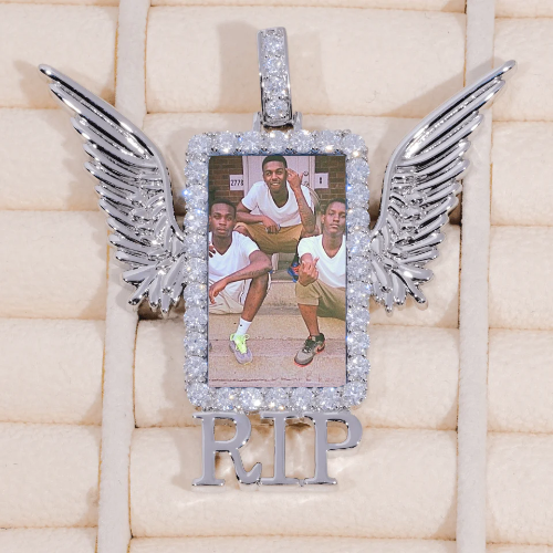 RIP WING 3D CUSTOM PICTURE PENDANT