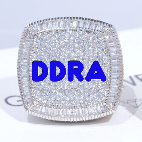 CUSTOM LETTER 3D ICED RING