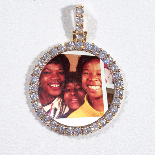 3D CIRCLE CUSTOM PICTURE PENDANT SMALL SIZE