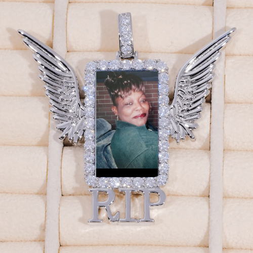 RIP WING 3D CUSTOM PICTURE PENDANT