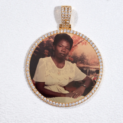 MEDIUM 3D CIRCLE CUSTOM PICTURE PENDANT