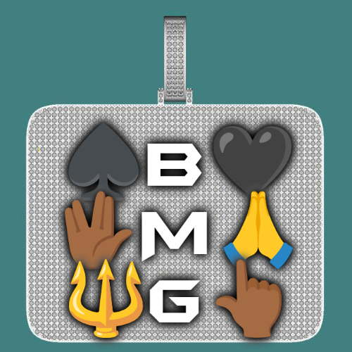 CUSTOM LETTER NECKLACE 3D BIG SQUARE