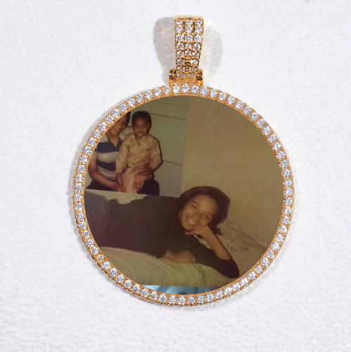 MEDIUM 3D CIRCLE CUSTOM PICTURE PENDANT