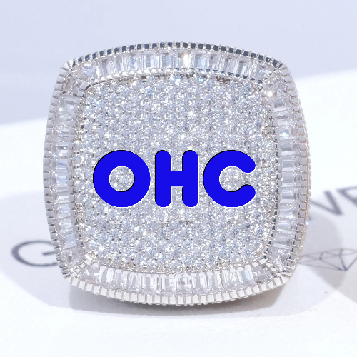 CUSTOM LETTER 3D ICED RING