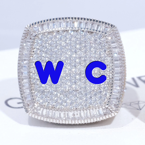 CUSTOM LETTER 3D ICED RING