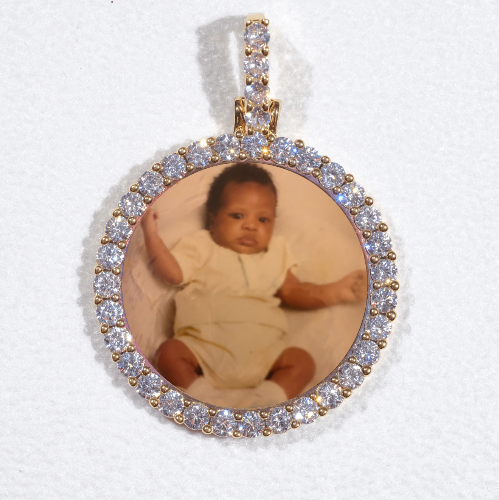 3D CIRCLE CUSTOM PICTURE PENDANT SMALL SIZE