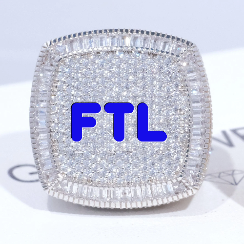 CUSTOM LETTER 3D ICED RING
