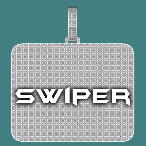 CUSTOM LETTER NECKLACE 3D BIG SQUARE