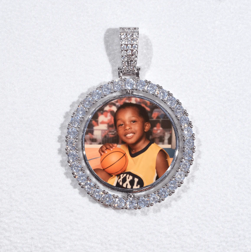 3D Spinning 2-Faced Custom Picture Pendant