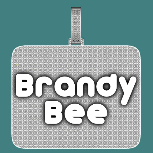 CUSTOM LETTER NECKLACE 3D BIG SQUARE