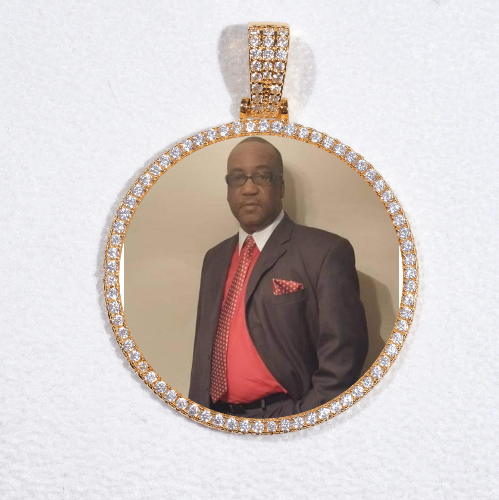 MEDIUM 3D CIRCLE CUSTOM PICTURE PENDANT