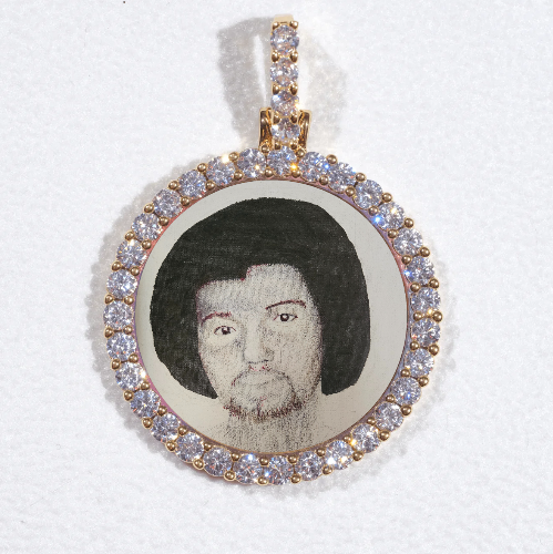3D CIRCLE CUSTOM PICTURE PENDANT SMALL SIZE